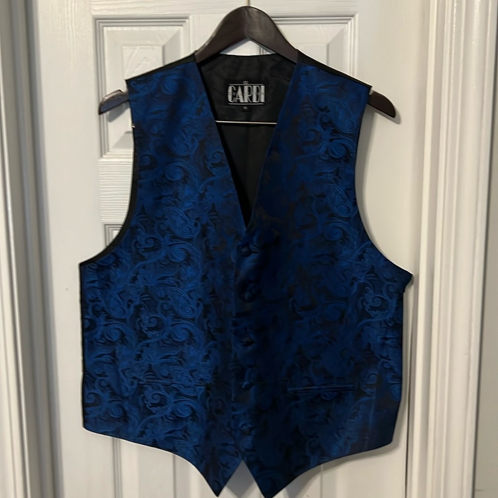 Nice Cardi Collection Blue/Black Vest Men Size M